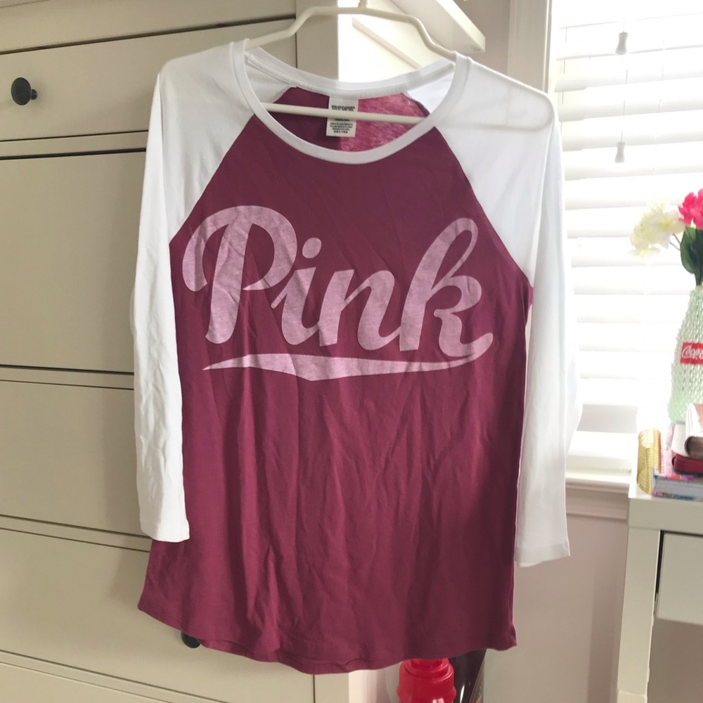 A pink shirt